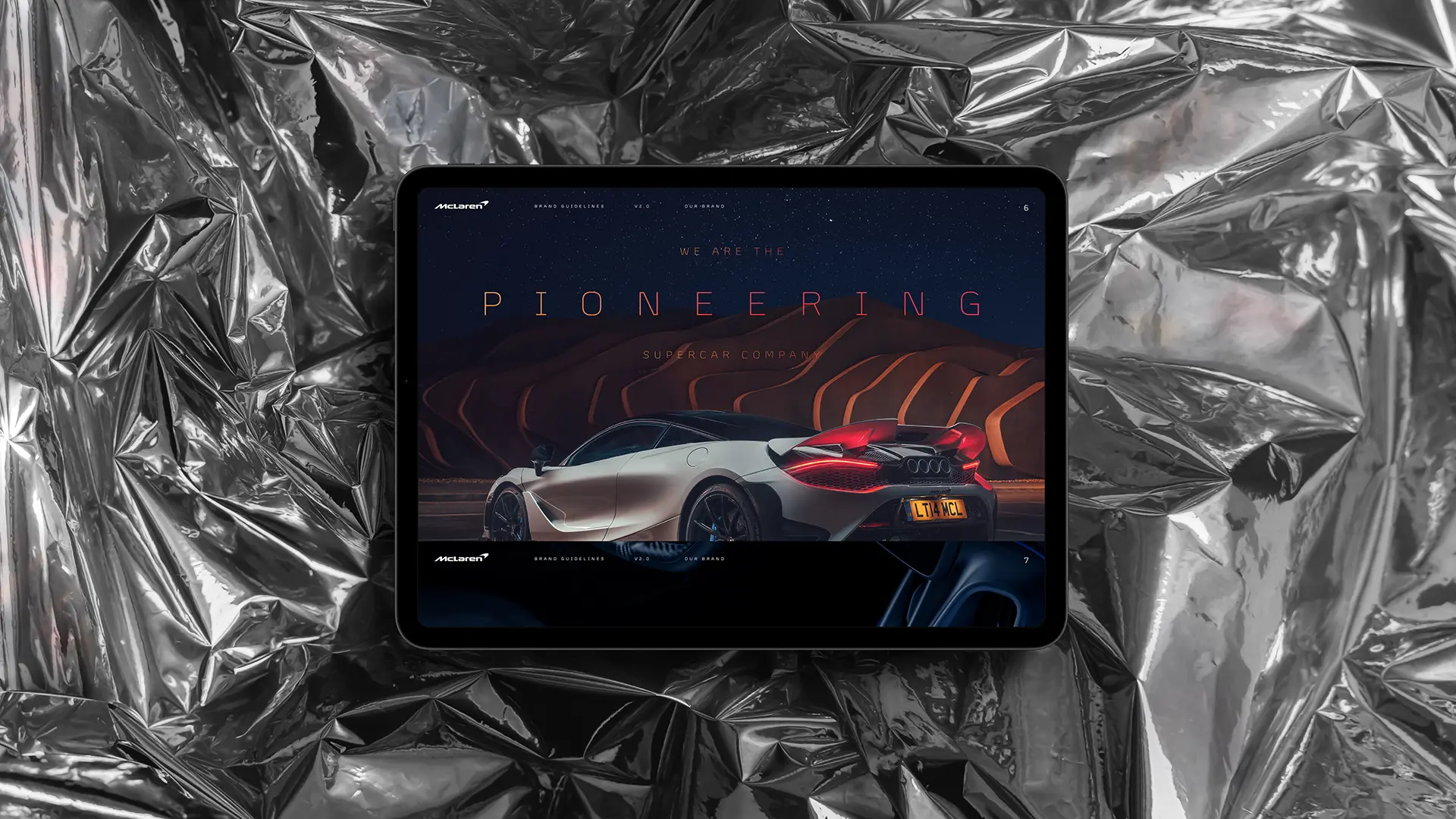 Creation of the McLaren brand guidelines