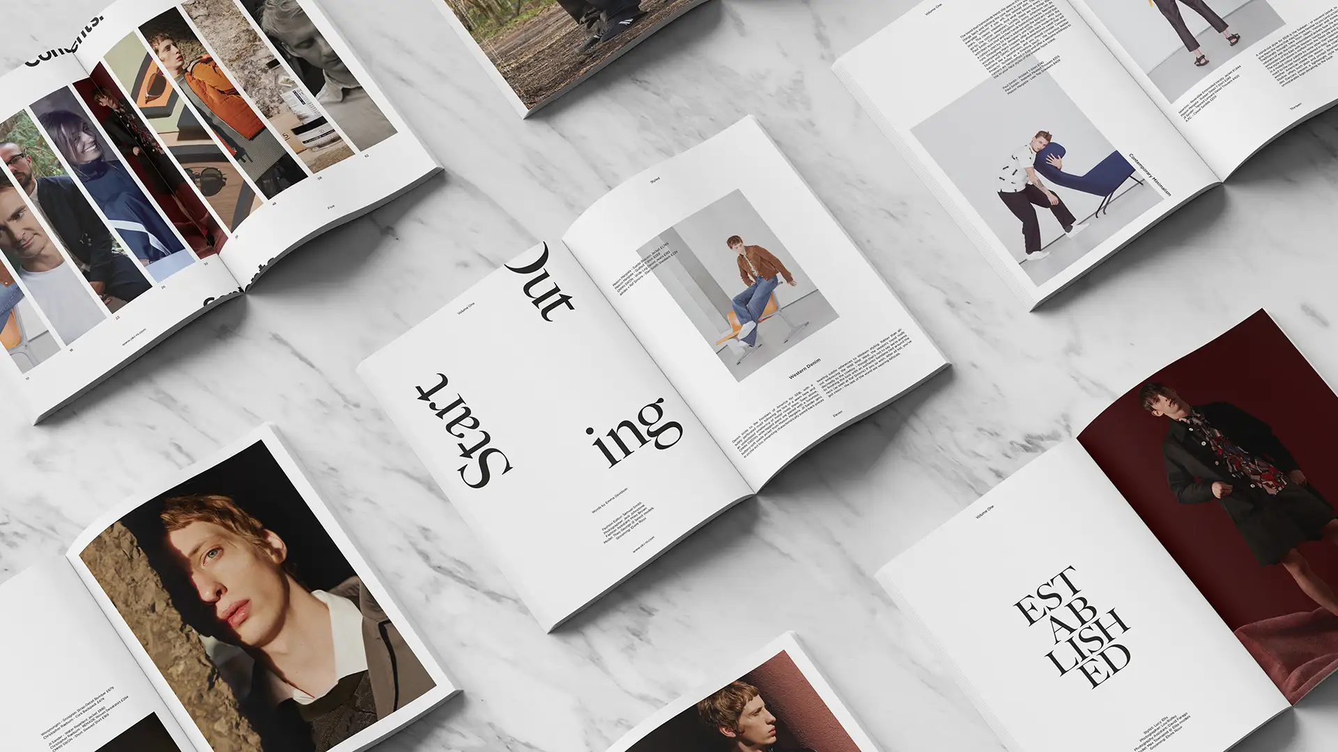 Art direction of fashion photography and layouts