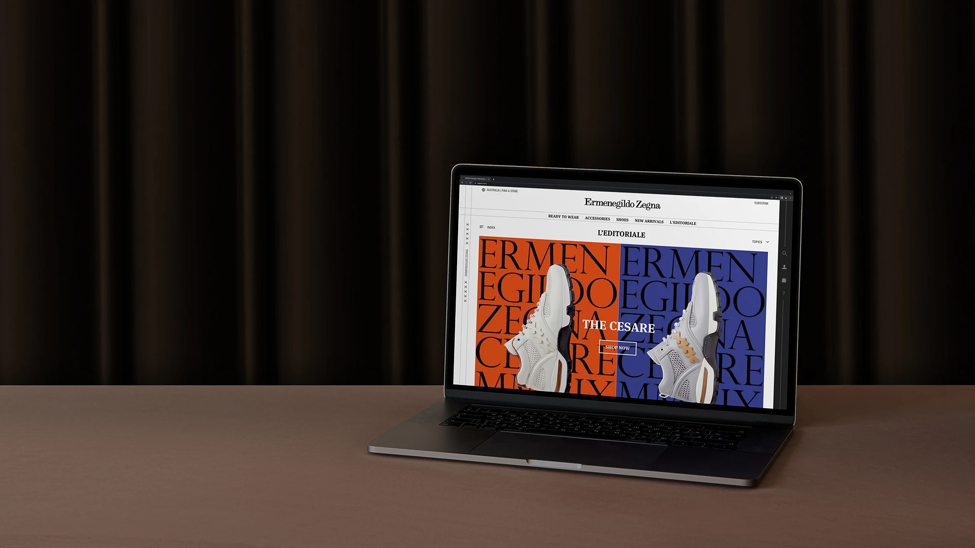 Campaign development and promotion material for Zegna